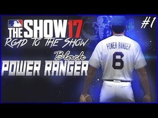 CREATION OF THE BLACK POWER RANGER!!! MLB The Show 17 RTTS Gameplay #1