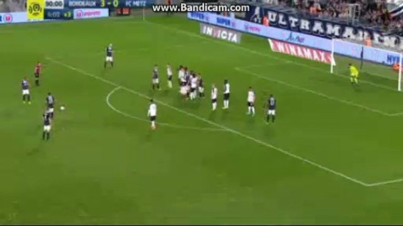 Assou  Ekotto  Red  CARD  Bordeaux 3-0 Metz - 08.04.2017 HD