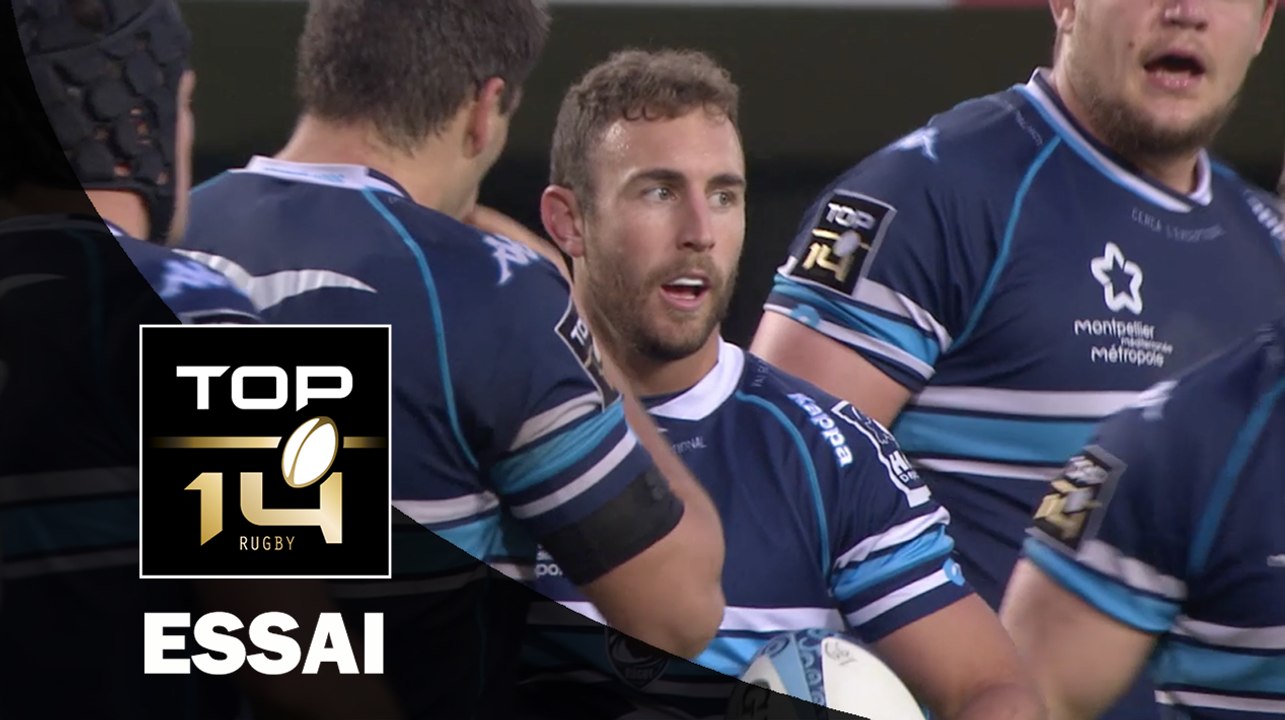 TOP 14 ‐ Essai Nic WHITE (MON) – Montpellier-Grenoble – J23 – Saison 2016/2017
