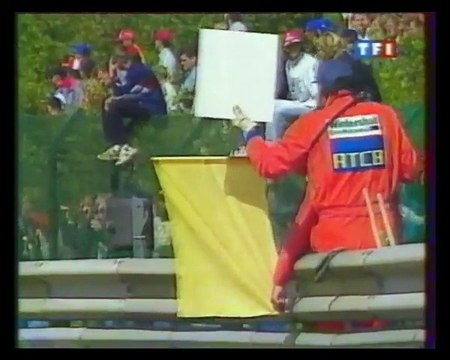 Formula 1 Belgium 1996 Huge crash Verstappen French commentary TF1