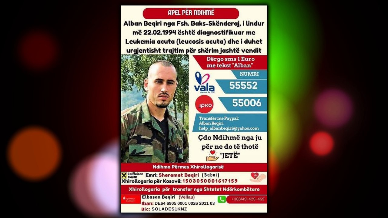 Sponzor per Koncertin Humanitar me 09.04.2017 ne Köln