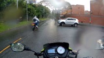 SJCAM M20 accident Car and Motorcycle Accidente Carro y Moto Medellin