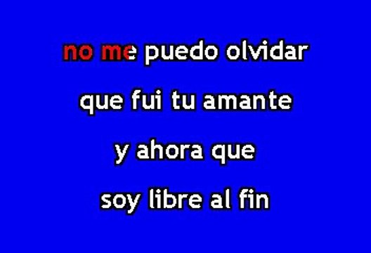 Manuela Torres - Ahora que soy libre (Karaoke)