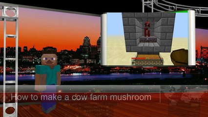 How to Make a Mushroom Cow Farm Minecraft Redstone Tutorial #2