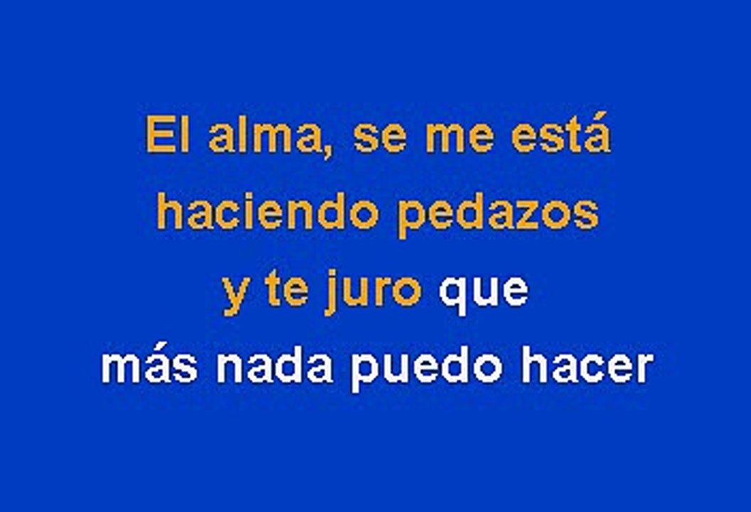 Marco Antonio Solís - El peor de mis fracasos (Karaoke)