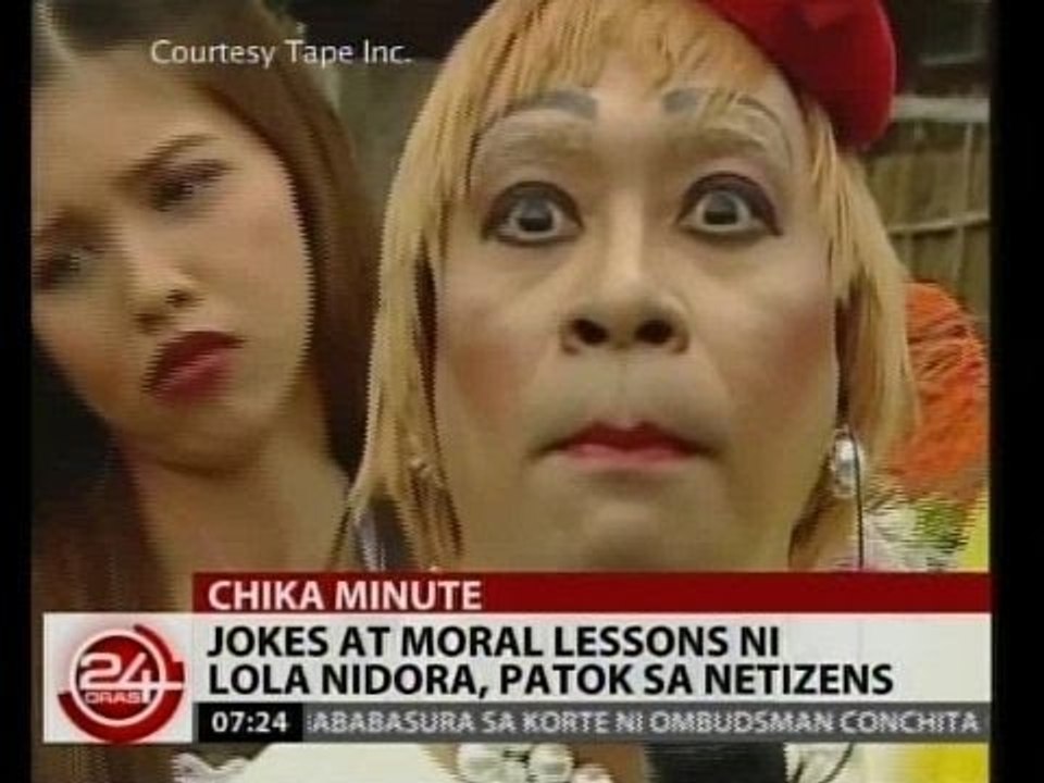 24Oras: Jokes at moral lessons ni Lola Nidora, patok sa netizens