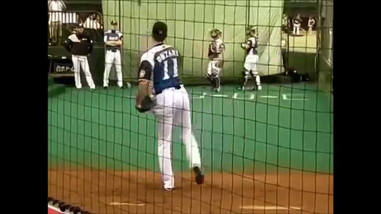 衝撃のスピード！大谷翔平ブルペン投球映像