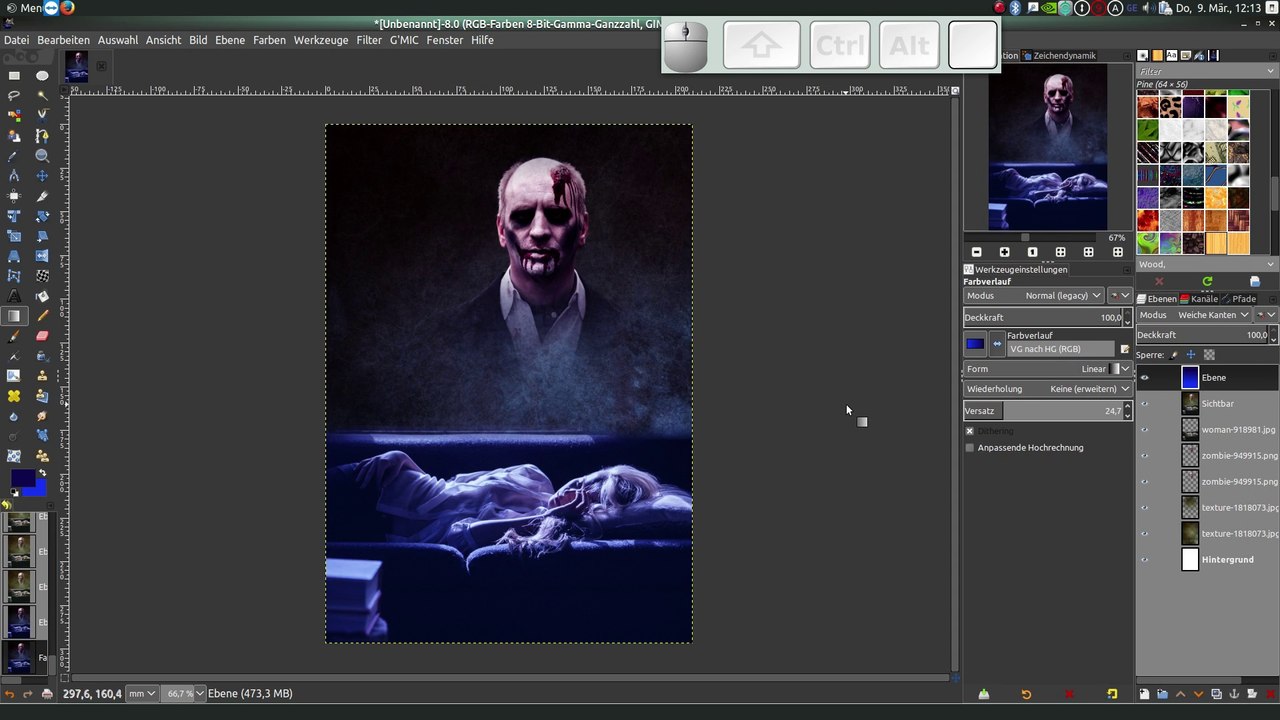 Gimp 2.9 Tutorial - Schatten der Nacht