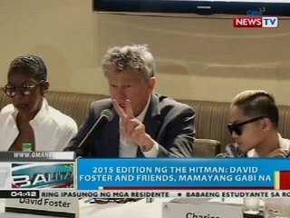 2015 edition ng The Hitman: David Foster and Friends, mamayang gabi na