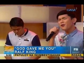 Ralf King serenades #AlDub fans with ‘God Gave Me You’
