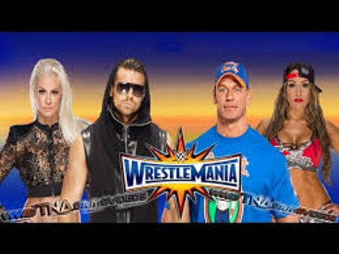John Cena & Nikki Bella vs The Miz and Maryse Full Match WWE Wrestlemania Full Show 2017 HD