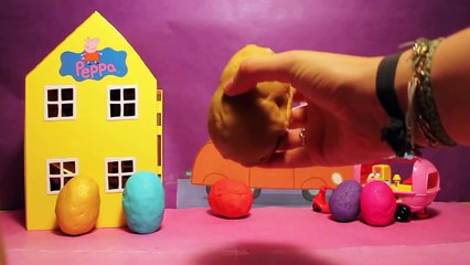 Tải video: Peppa Pig Huevos Sorpresas Plastilina Play Doh Juguetes Peppa Pig y su familia ♡ Muddy puddles