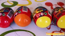 play doh&eggs  Kinder Surprise Eggs Cars Peppa Pig Barbie and Play Doh Toys