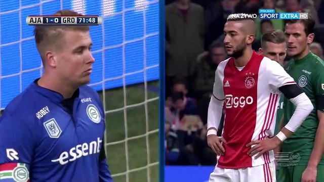 2-0 Hakim Ziyech Goal - Ajax 2-0 Groningen - 04.12.2016