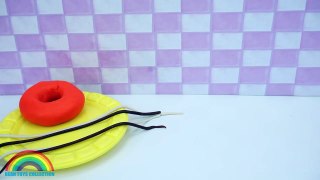 Playmake Play Doh Rainbow Cake Surprise Toys! DIY pla