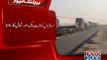 Hundreds stranded as heavy traffic jam continues on Khi-Hyd motorway