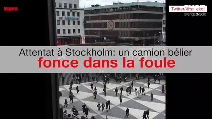 Attentat à Stockholm: un camion fonce dans la foule
