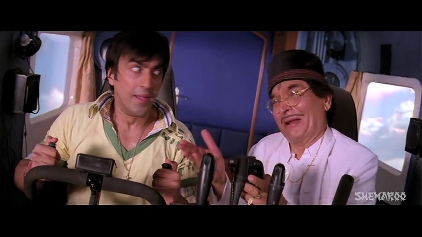 Dhamaal - Aeroplane scene - Sanjay Dutt _ Ritesh Deshmukh _ Vijay Raaz