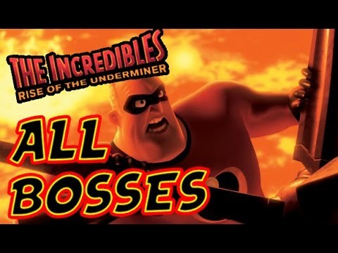 The Incredibles: Rise of the Underminer All Bosses | Final Boss (PS2, Gamecube, XBOX, PC)