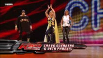 Santino Marella and Mickie James vs. Chavo Guerrero and Beth Phoenix (w/ Rosa Mendes)