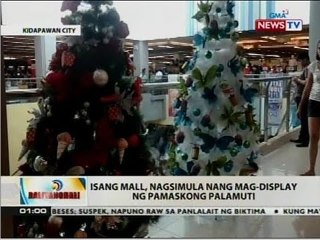 BT: Isang mall, nagsimula nang mag-display ng pamaskong palamuti