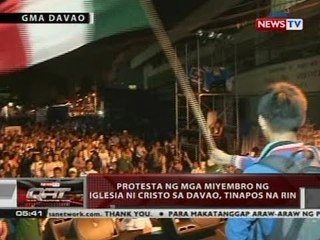 QRT: Protesta ng mga miyembro ng Iglesia ni Cristo sa Davao, tinapos na rin
