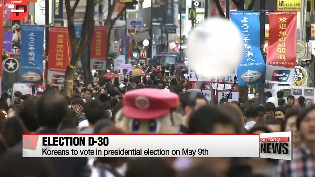 Korean presidential race tightening one month before election day
