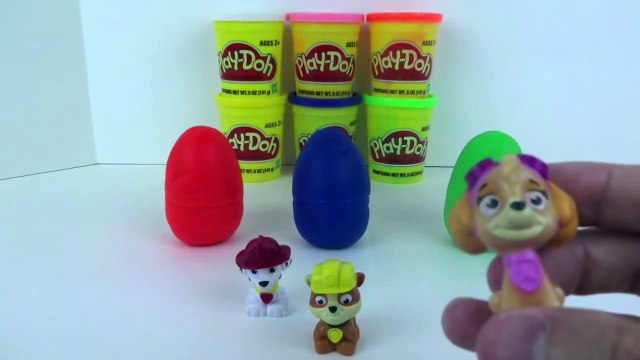 PAW PATROL Play Doh Surprise Eggs Full Set of Paw Patrol Characters