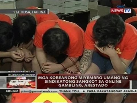 Mga koreanong miyembro umano ng sindikatong sangkot sa online gambling, arestado
