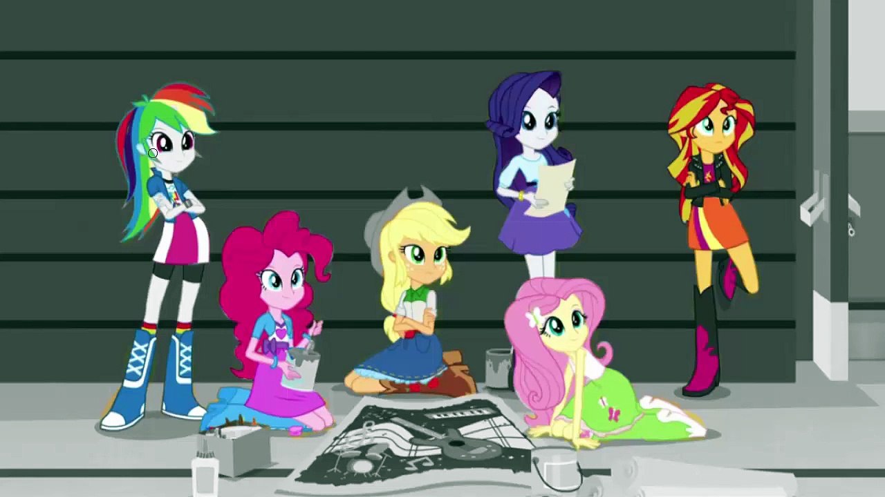 Kids My Little Pony EQUESTRIA GIRLS RAINBOW ROCKS Coloring Book Pages Episode 2 mlp games Awesome