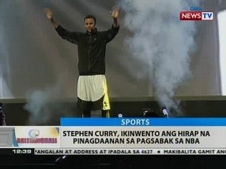 BT: Stephen Curry, ikinwento ang hirap na pinagdaanan sa pagsabak sa NBA