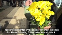 Swedes unite in mourning after truck attack