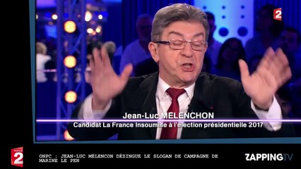 ONPC : Jean-Luc Mélenchon tacle violemment Marine Le Pen