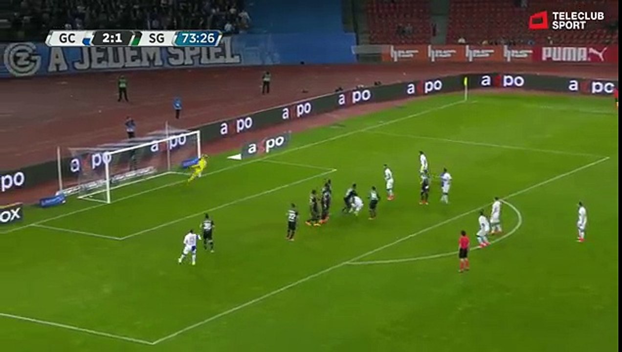 Grasshoppers 3:1 Sankt Gallen (Swiss Super League 8.April 2017)