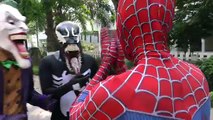 Spiderman EXPLORE HAUNTED HOUSE! Superheroes Fun Venom Joker Hulk Evil Horror Children Scary Movie