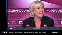 Marine Le Pen : Philippe Poutou ne mérite pas le débat selon elle