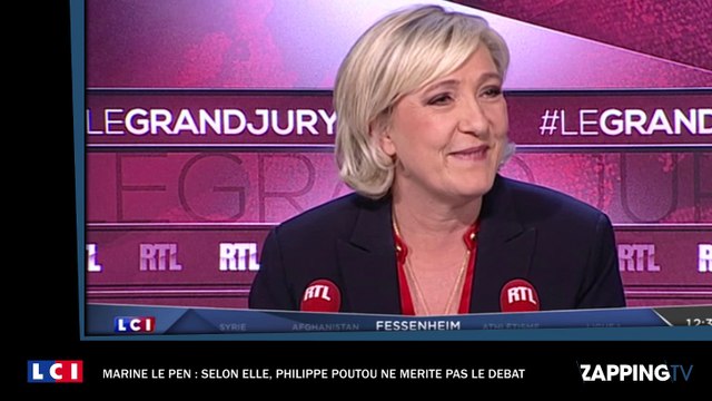 Marine Le Pen : Philippe Poutou ne mérite pas le débat selon elle