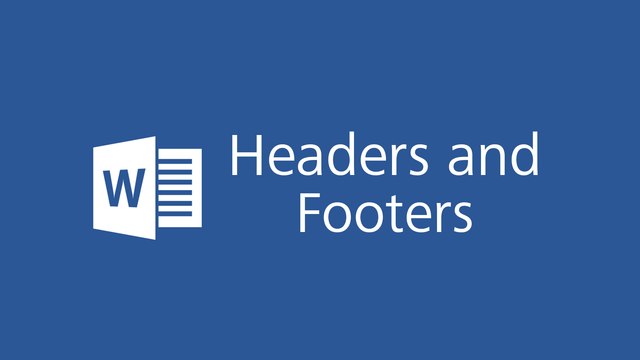 Microsoft Word 2016 Tutorial - Headers and Footers