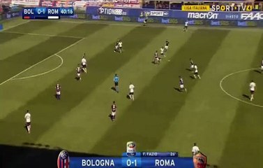 0-2 Mohamed Salah  Goal HD - Bologna - Roma 09.04.2017