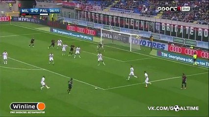 3-0 Bacca C.  Goal - AC Milan 3-0 Palermo 09.04.2017 HD