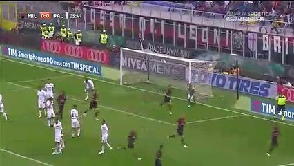 Carlos Bacca Fantastic Chance - AC Milan vs Palermo 09.04.2017