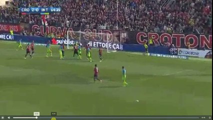 D'Ambrosio  Goal - FC Crotone vs Inter Milan 2-1  09.04.2017 (HD)