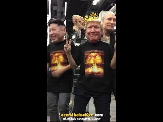 Kim Jong-Un, Trump ve Putin'in Uptown Funk Şarkısıyla Coşması