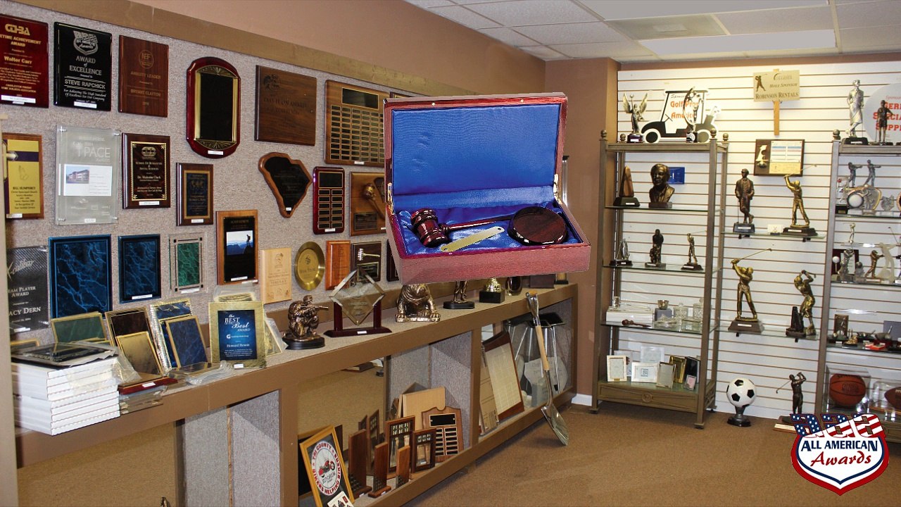 Gavels, Charleston SC, All American Awards, awards guy.com, custom awards and engraving, trophy shop