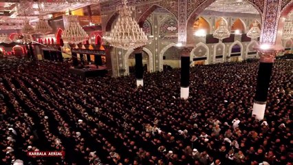 Скачать видео: Karbala Aerial View | Imam Hussain (as) Shrine | Hazrat Abbas (as) Shrine.