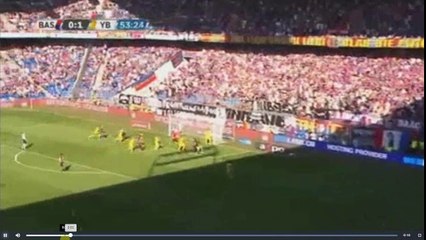 Elyounoussi Goal -  FC Basel vs Young Boys Bern 1-1 09.04.2017 (HD)