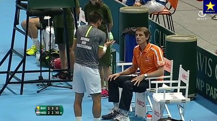 Džumhur u stalnoj svađi sa holandskim selektorom (9.4.2017)