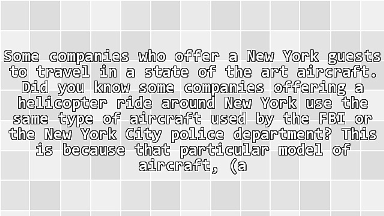 Travel In Comfort On NYC Helicopter Rides