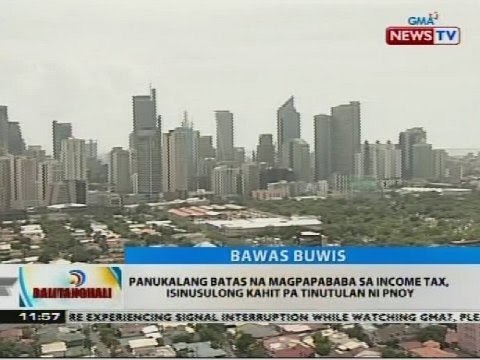 BT: Panukalang batas na magpapababa sa income tax, isinusulong kahit pa tinutulan ni PNoy