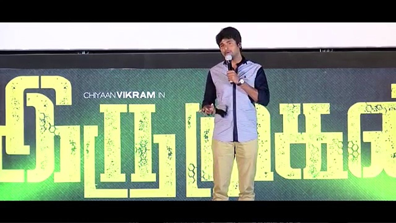 Vikram - is our guru - Siva Karthikeyan's Speech @ Iru mugan audio launch - Vikram - Nayanthara